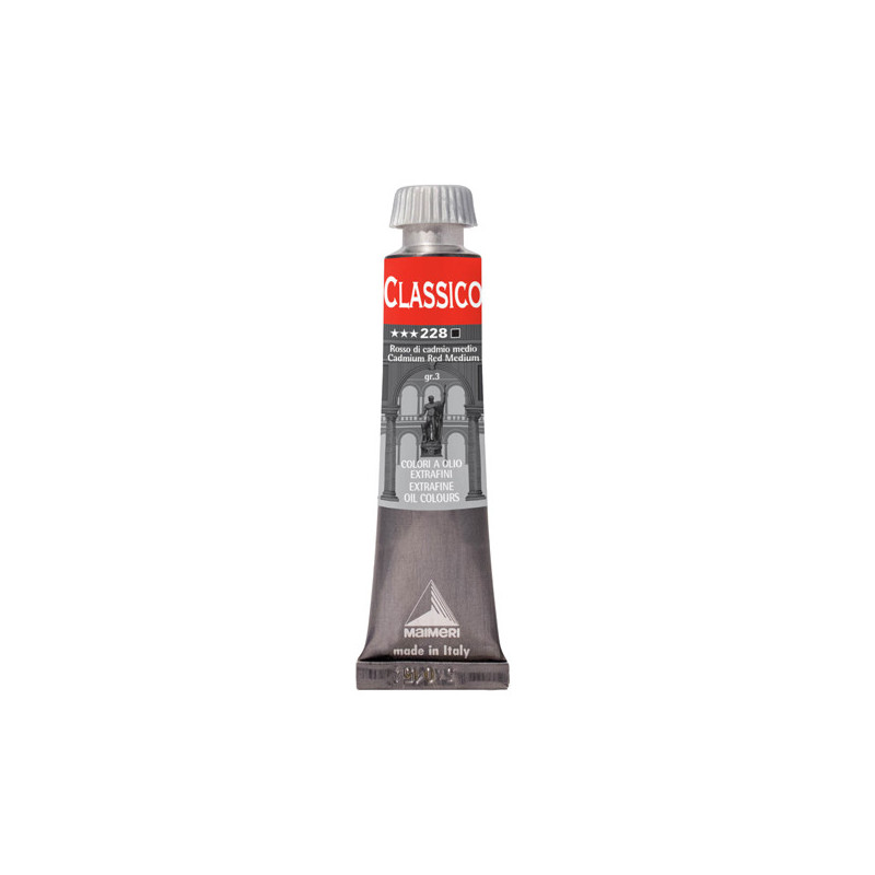 Colore a olio extrafine 20ml rosso cadmio medio Maimeri