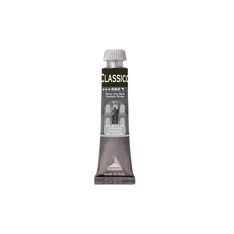 Colore a olio extrafine 20ml Bruno Van Dyck Maimeri