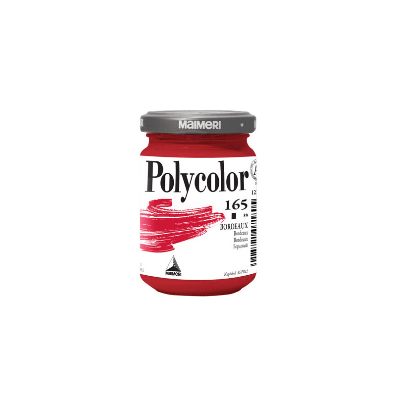 Colore vinilico Polycolor vasetto 140 ml bordeaux Maimeri