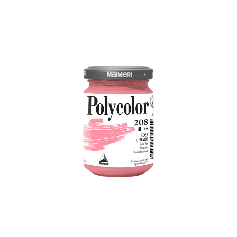 Colore vinilico Polycolor vasetto 140 ml rosa chiaro Maimeri