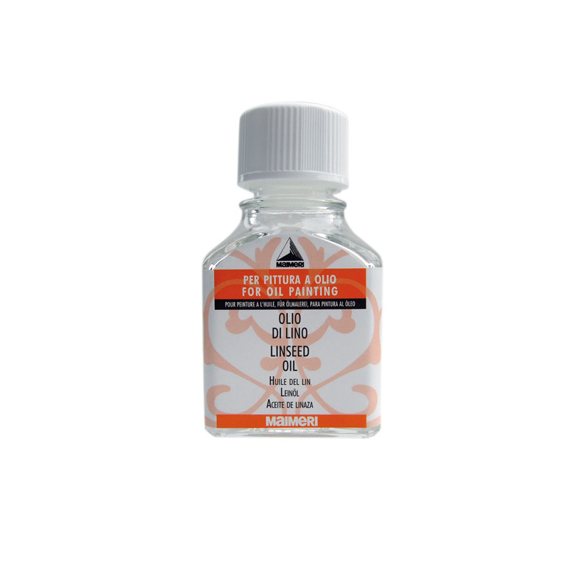 Flacone 75ml olio di lino Maimeri