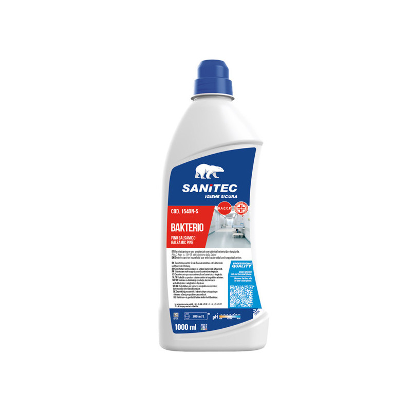 Detergente disinfettante Bakterio 1Lt Sanitec