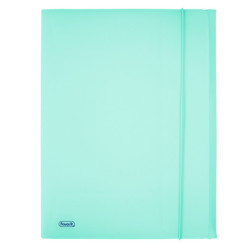 Cartella 3L c/elastico PPL PASTEL azzurro f.to utile 24x33cm Favorit