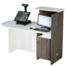 Postazione Reception Concept SX L143 x P1 x H117cm bianco/frass.tosc.