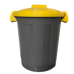 Contenitore portarifiuti Dusty 25Lt c/coperchio giallo