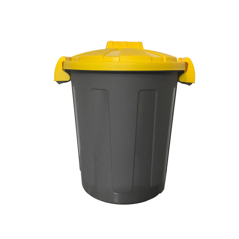 Contenitore portarifiuti Dusty 25Lt c/coperchio giallo