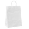 25 shoppers carta 36x12x41CM bianco neutro cordino