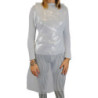 Conf 100 grembiuli Apron 30 in LDPE taglia unica bianco Worker