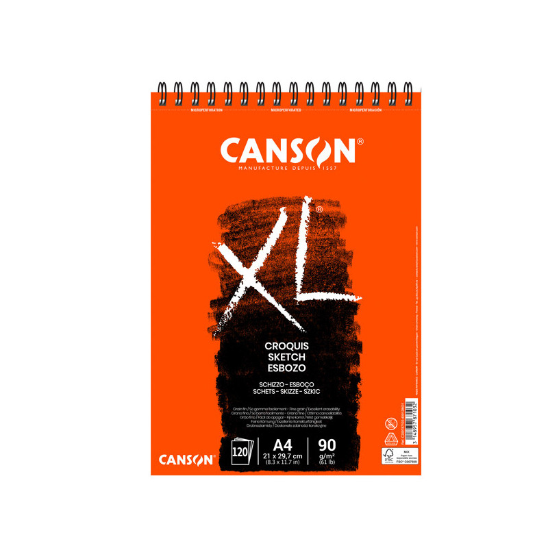 Album XL Croquis A4 90gr 60fg Canson