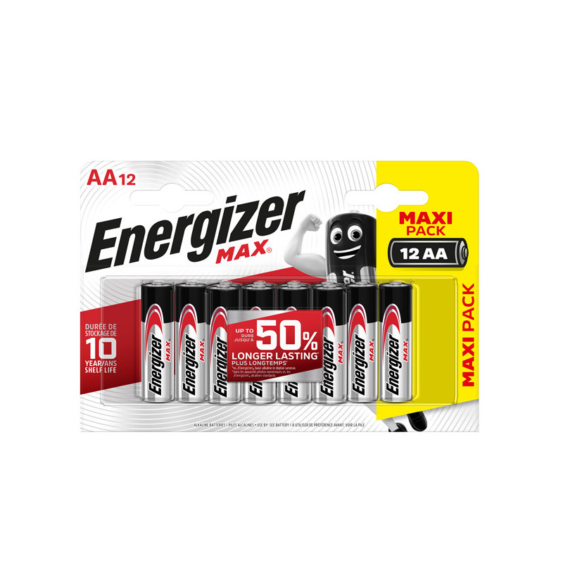 Blister 12 pile stilo AA - Energizer Max