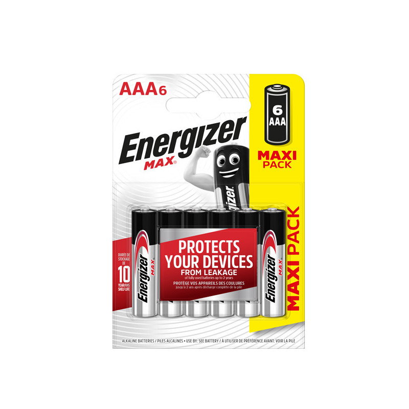 Blister 6 pile ministilo AA A - Energizer Max