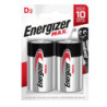 Blister 2 pile torcia D - Energizer Max