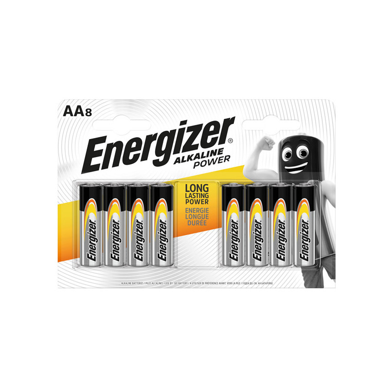 Blister 8 pile stilo AA - Energizer Alkaline Power