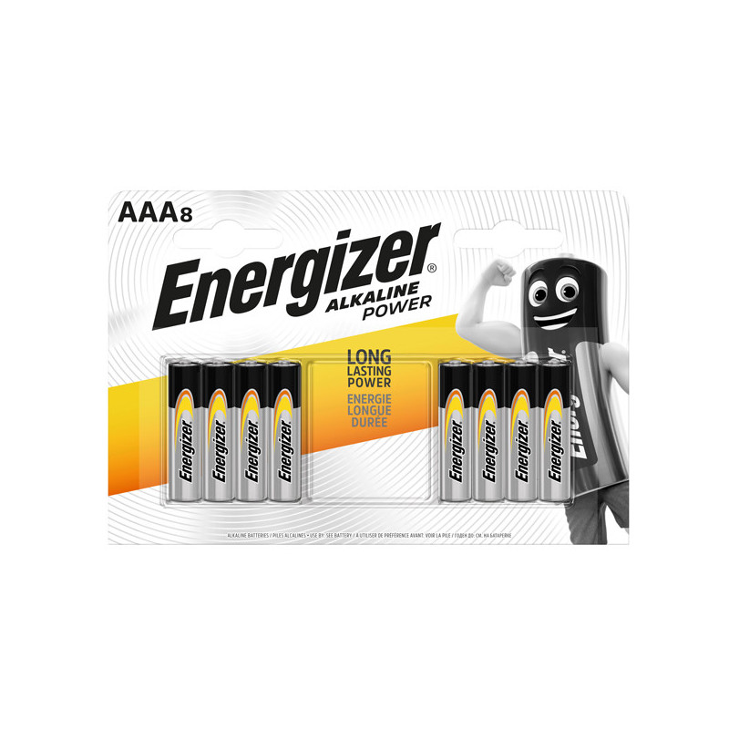 Blister 8 pile ministilo AAA - Energizer Alkaline Power