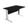 Scrivania lineare 120X80cm Nero venato frassino-fianchi vernic. effetto croma