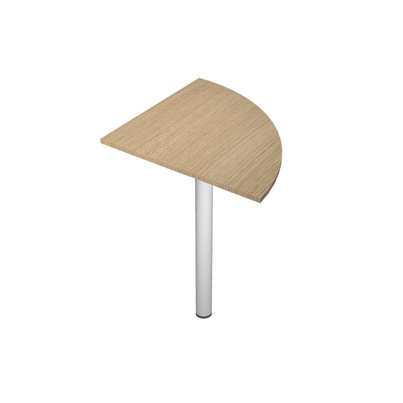 Angolare 90ø Rovere + gamba supporto x scrivanie EASY