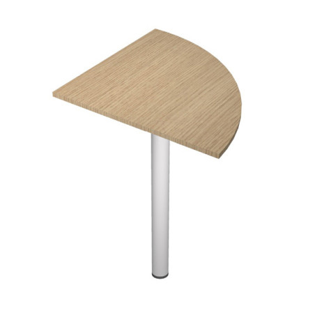 Angolare 90ø Rovere + gamba supporto x scrivanie EASY