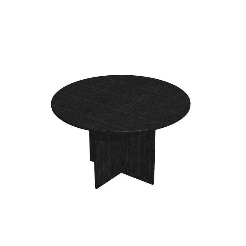 Tavolo riunioni 4 posti 120 x H72cm Nero venato frassino - EASY