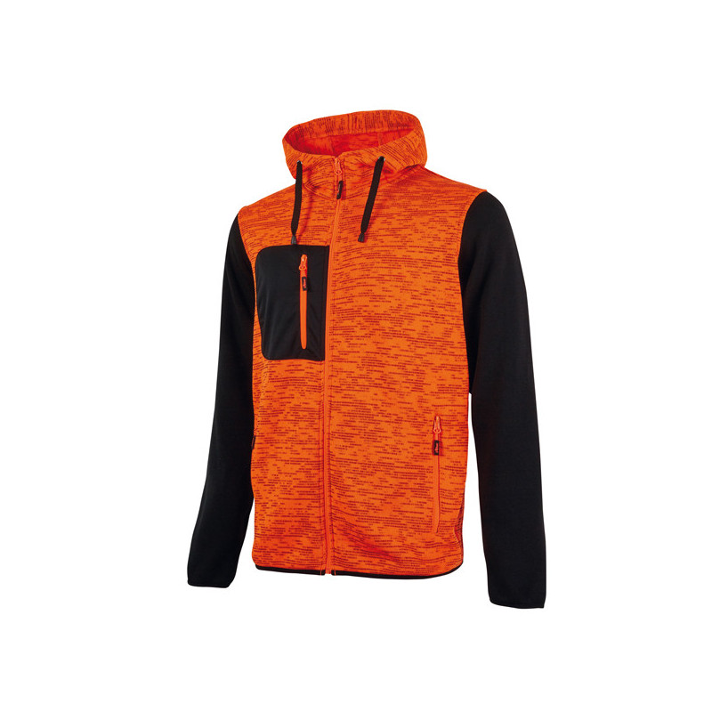 Felpa da lavoro Rainbow orange fluo Taglia XL U-Power