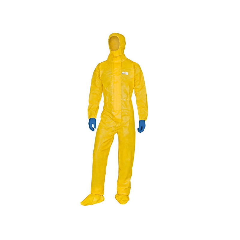 Tuta di protez. da rischio chimico DT300 Tg XXL giallo Deltachem