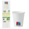 50 Bicchieri in carta 250ml con marcatura S.U.P Dopla Green