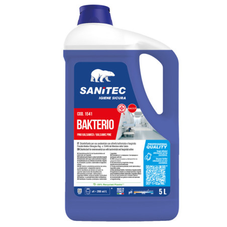 Detergente disinfettante Bakterio 5L Pino balsamico Sanitec