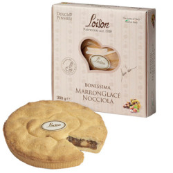 Torta Bonissima marronglace' nocciola 300gr - Loison