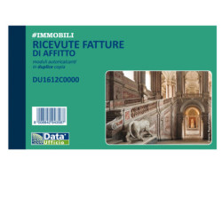 Blocco ricevute/fatture affitto 50/50copie autor. 10x16,8cm DU1612C0000