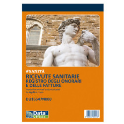 Blocco registro onorari/fatture ricevute sanitarie 50/50 autoric. DU16547N000