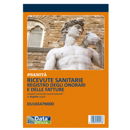 Blocco registro onorari/fatture ricevute sanitarie 50/50 autoric. DU16547N000