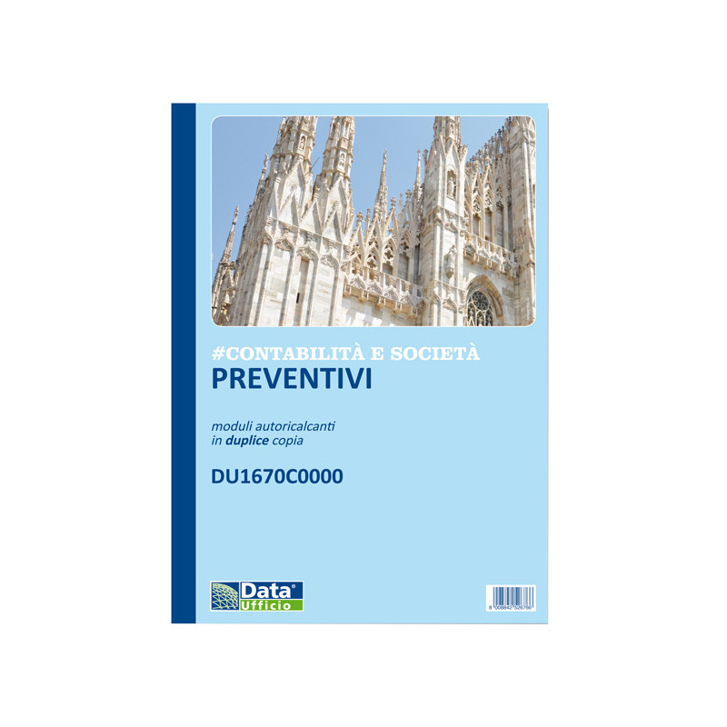 Blocco Preventivi Contabilita' e Societa' 50/50 copie autoric. DU1670C0000