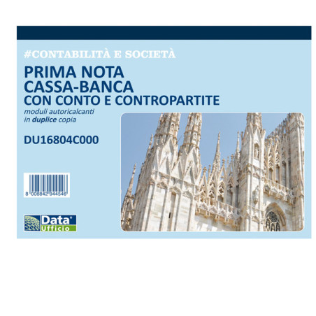 Blocco prima nota cassa 50/50copie autor. 21,5x29,7cm DU16804C000