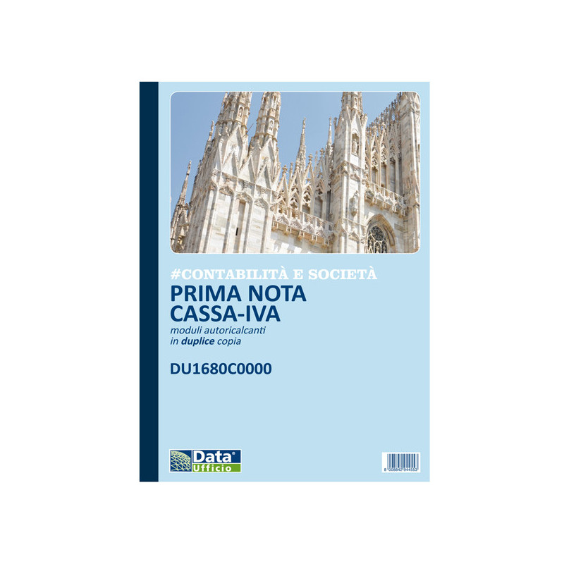 Blocco prima nota cassa/iva 50/50copie autor. 29,7x21,5cm DU1680C0000