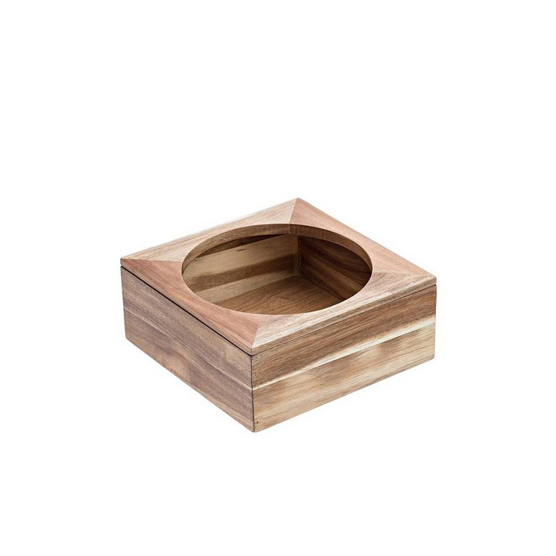 Supporto ciotola in bamboo 26x26x11cm naturale Leone