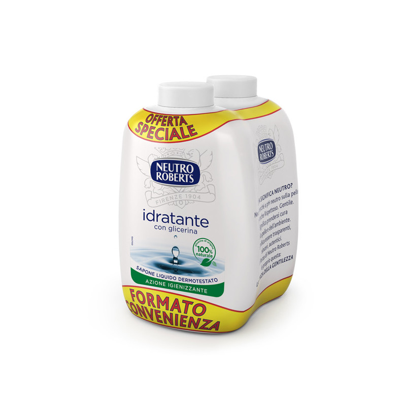 Ricarica bis 400ml sapone liquido Extra Idratante NEUTRO ROBERTS