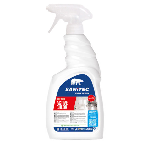 Detergente sgrassante clorinato trigger 750ml Sanitec