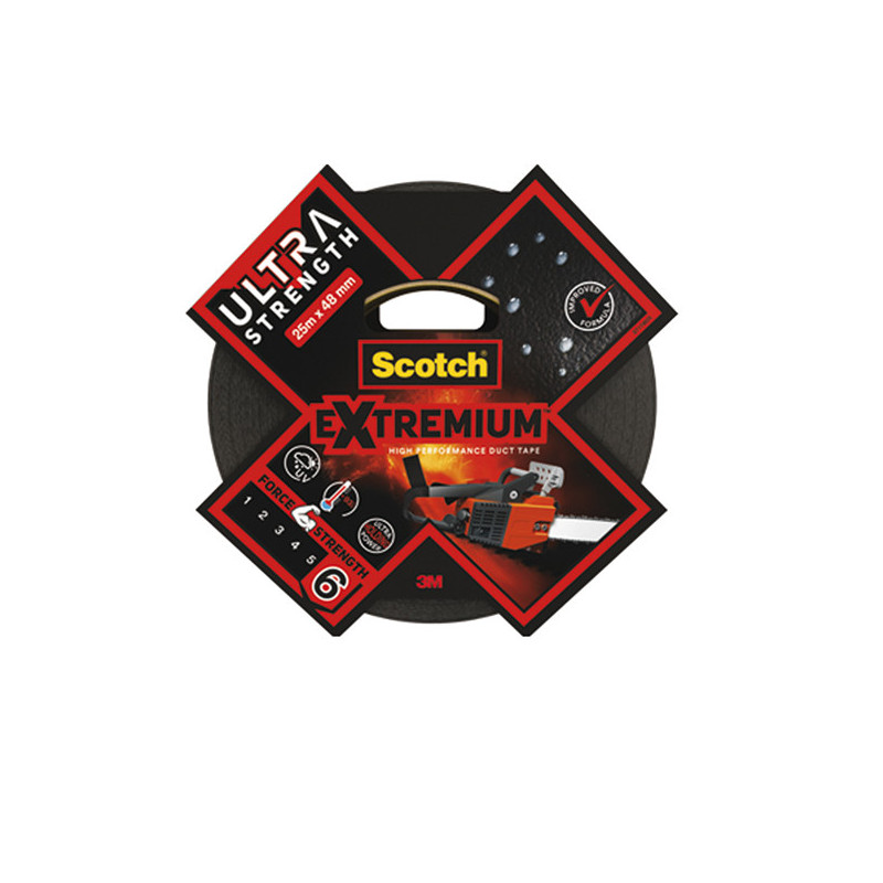 Nastro adesivo EXTRA resistente ad alto spessore 48mmx25mnero Scotch©