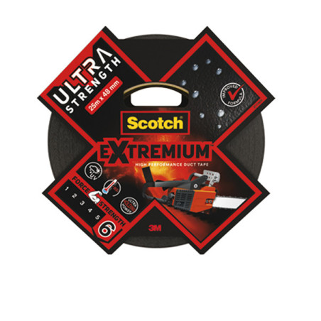 Nastro adesivo EXTRA resistente ad alto spessore 48mmx25mnero Scotch©