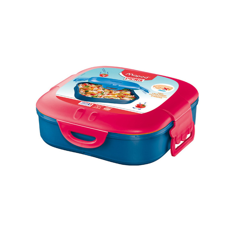 Lunch Box 1 scompartimento rosa corallo Picnik Concept Maped