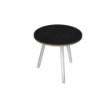 Tavolo riunione tondo 80cm Nero venato Skinny Metal