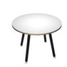 Tavolo riunione tondo 100cm Bianco Skinny Metal