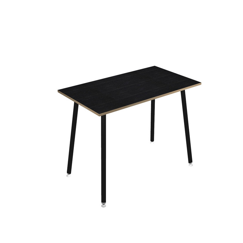 Tavolo alto 140x80xH105cm Nero/ Nero venato Skinny Metal