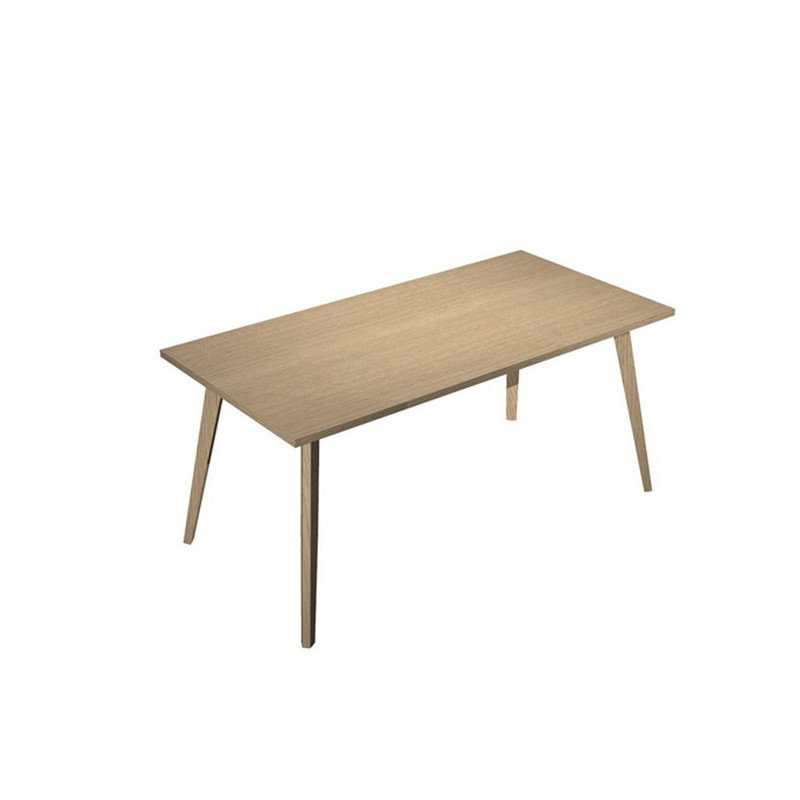 Scrivania 160x80xH74,4cm Rovere/Rovere Woody