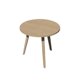 Tavolo riunione tondo 80cm Rovere/Rovere Woody