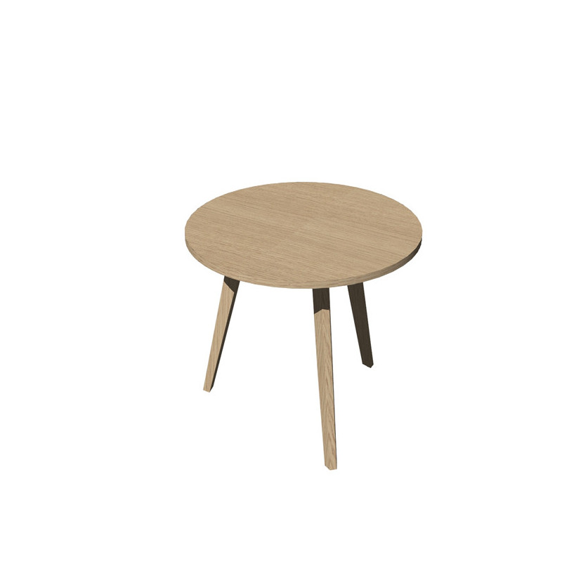 Tavolo riunione tondo 80cm Rovere/Rovere Woody