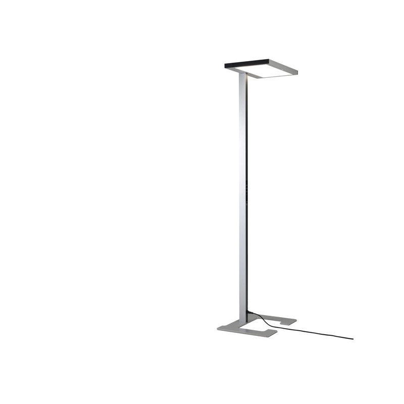 Lampada in metallo LUCTRA VITAWORK HCL da terra 12.000lm argento