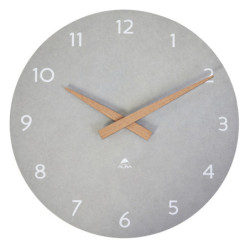 Orologio da parete 30cm grigio chiaro/legno HorMilena Alba