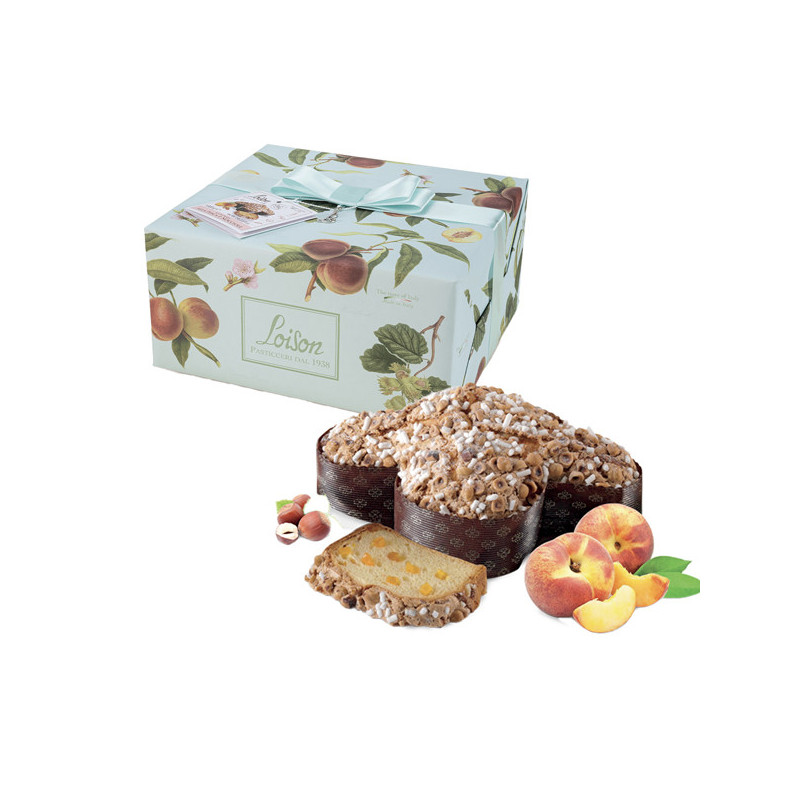 Colomba pesca e nocciole 1000 gr Linea Frutta e Fiori Loison