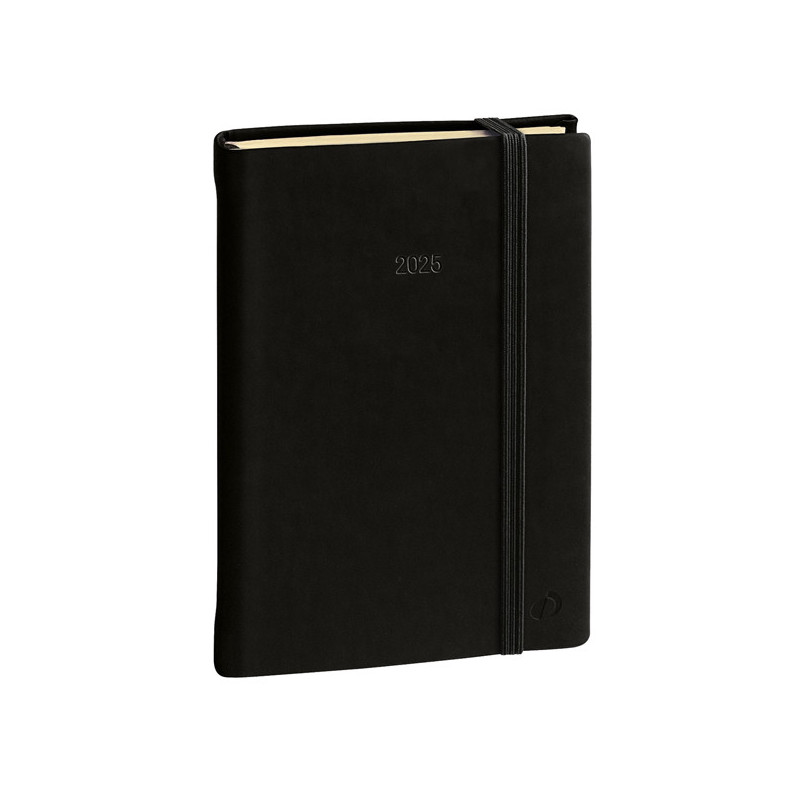 Agenda settimanale Ministro Prestige 16x24cm Silk nero 2025 Quo Vadis