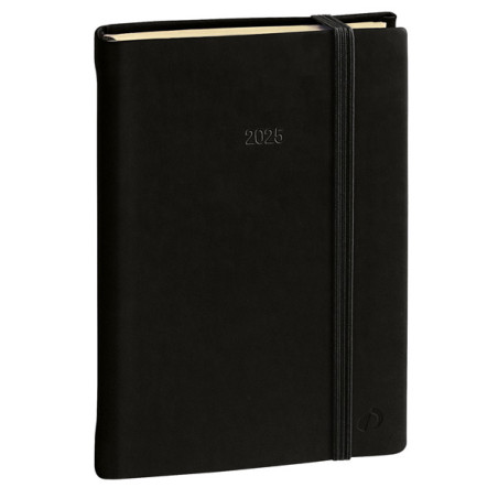 Agenda settimanale Ministro Prestige 16x24cm Silk nero 2025 Quo Vadis